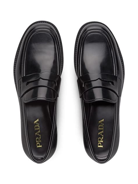 prada black loafers mens|Prada driving loafers men's.